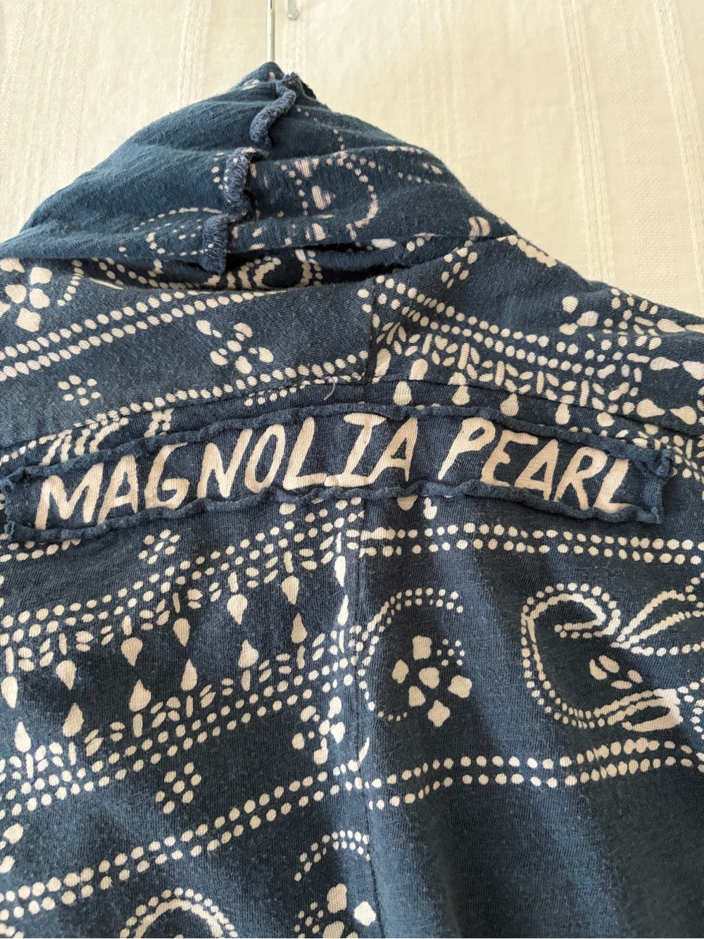 Magnolia Pearl Stargazer Bandana print Cardigan in blue